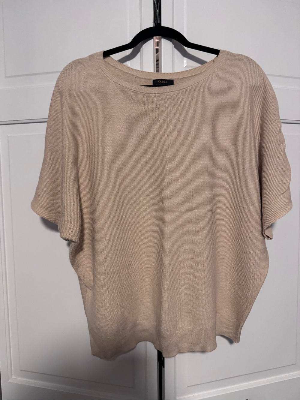 Quince Lightweight Dolman Short-Sleeve Top in Cream